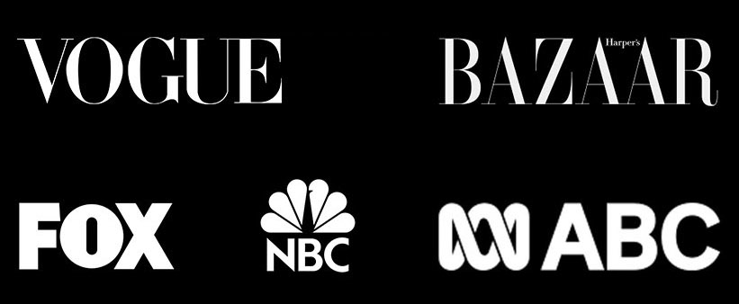 Lisa Cox as seen on logos - Vogue, Harpers Bazaar, Fox News. NBC, ABC Lisa Cox as seen on logos - Vogue, Harpers Bazaar, Fox News. NBC, ABC